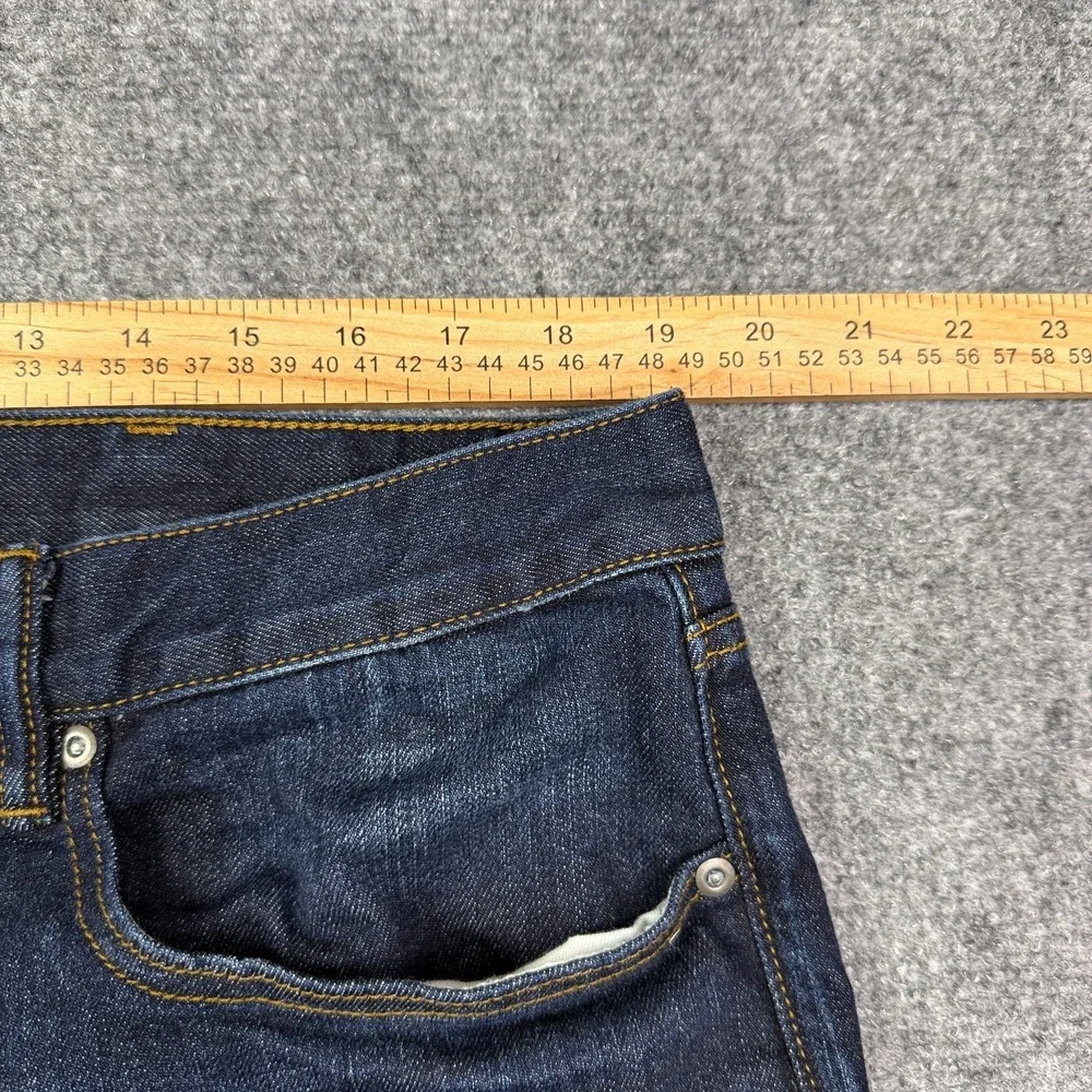 Banana Republic Jeans Mens 38x32 Slim Fit Straight Leg Dark Wash Stretch Denim